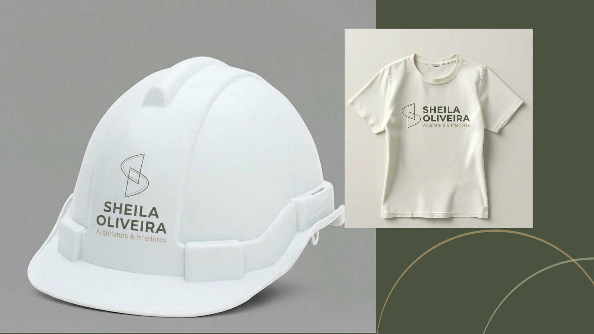 Mockup capacete de obra